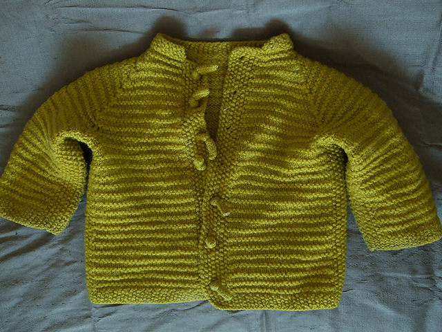 Lazy Ribbed Baby Sweater