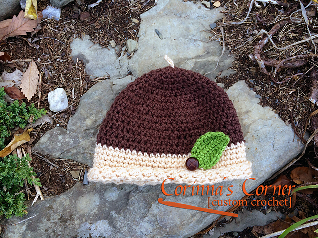 Littlest Acorn Hat with Disappearing Seam