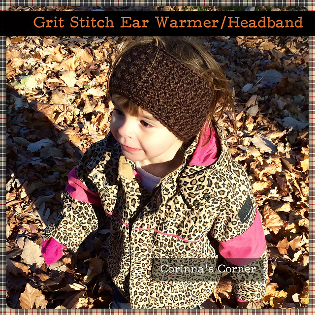 Grit Stitch Ear Warmer  Headband