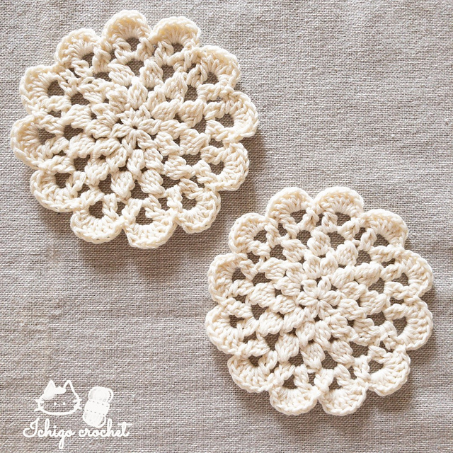 Cute flower coaster