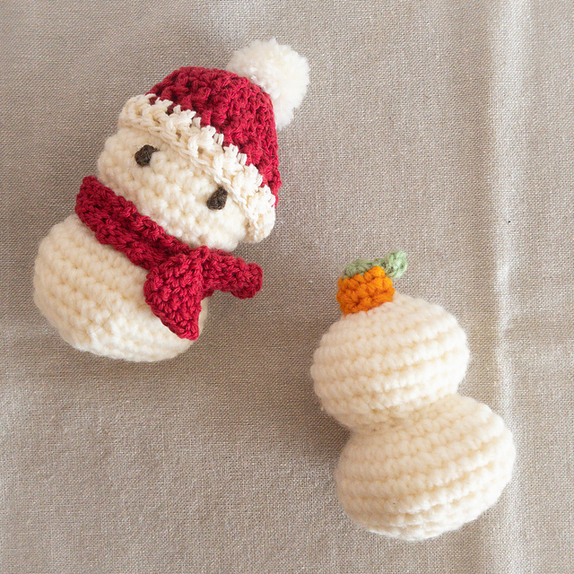 Snowman Kagami mochi【2way】