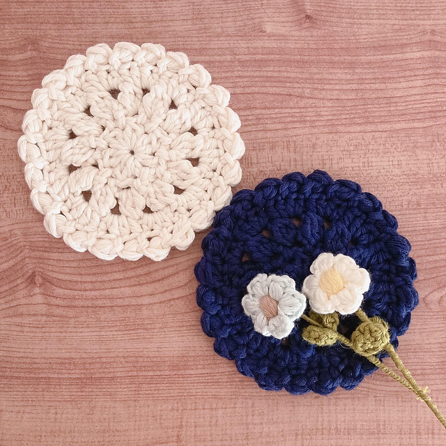 Bulky cotton coaster