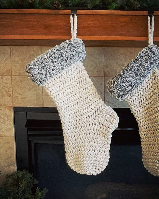 Alpine Cabin Christmas Stocking