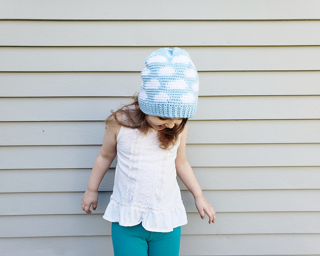 Cloudy with a Chance of Crochet Hat