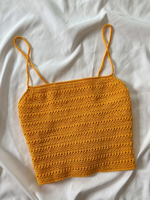 トップス Chenille yarn wholegarment camisole Crochet Kit - Pathways Camisole – Lion Brand Yarn