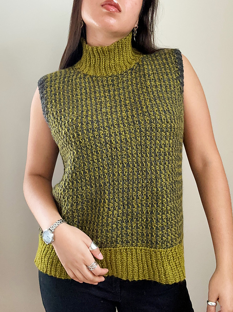 新品タグ付　MEDI SHELL MOTIF CROCHET KNIT VEST MEDI SHELL MOTIF CROCHET KNIT VEST