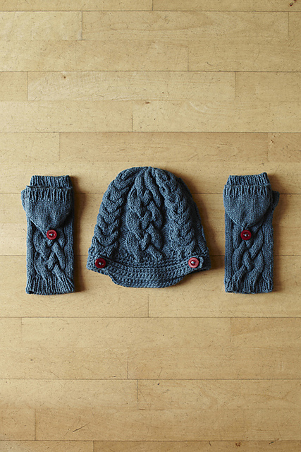 Shetland Winter Warmers & Cable Peak Cap