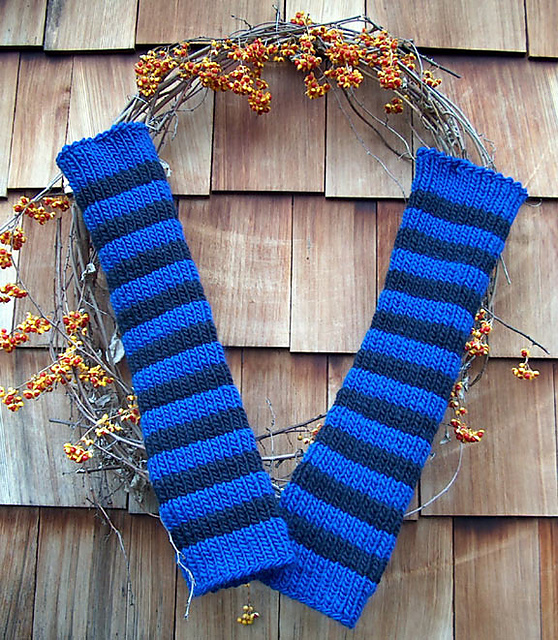 Countrywool's Striped Legwarmers