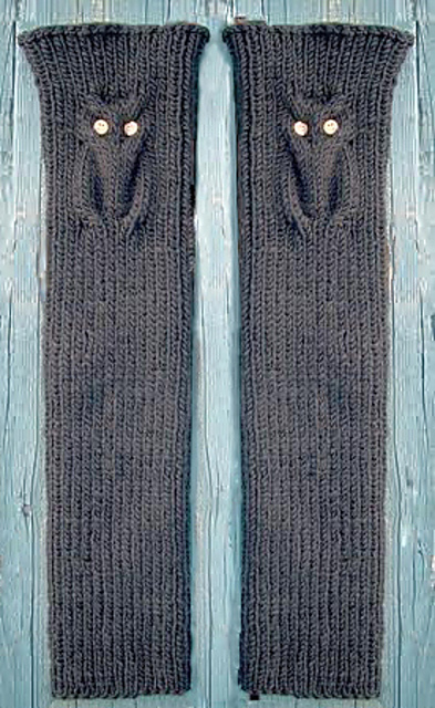 Owl Cable Legwarmers