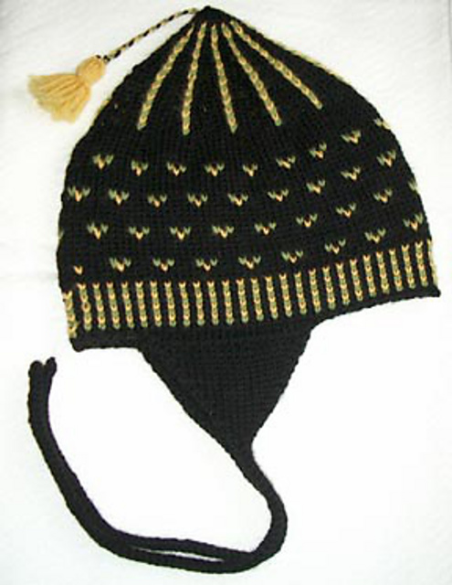 Tassled Fair Isle Cap