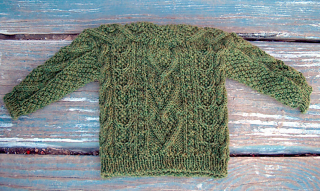 Mossy Vine Cabled Sweater Hat