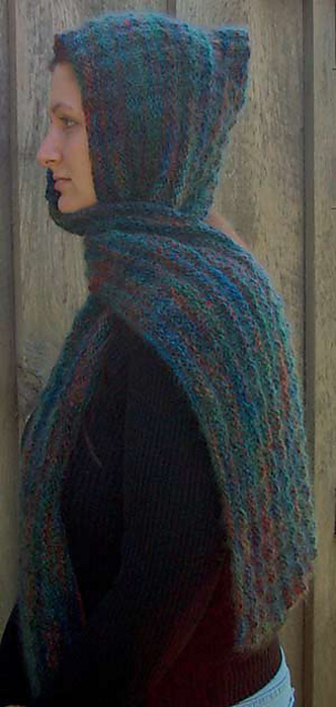 Harris Tweed Hooded Scarf