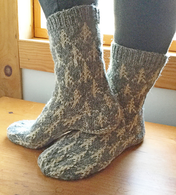 Solstice Tree Socks