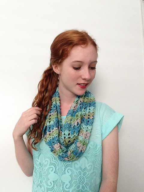 Winter Blossom Infinity Scarf