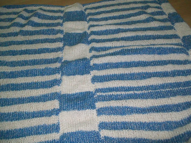 Thick and Thin Stripes Blankie