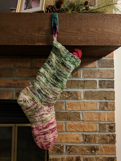 Waiting Up For Santa Stocking