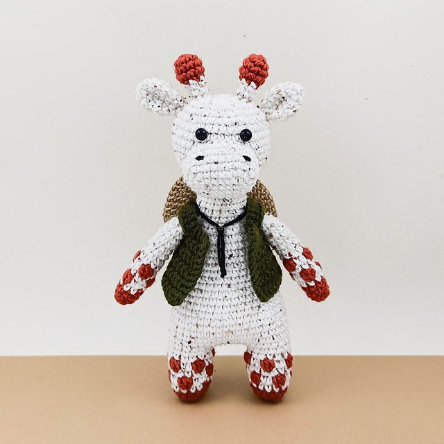 Lonely White Giraffe