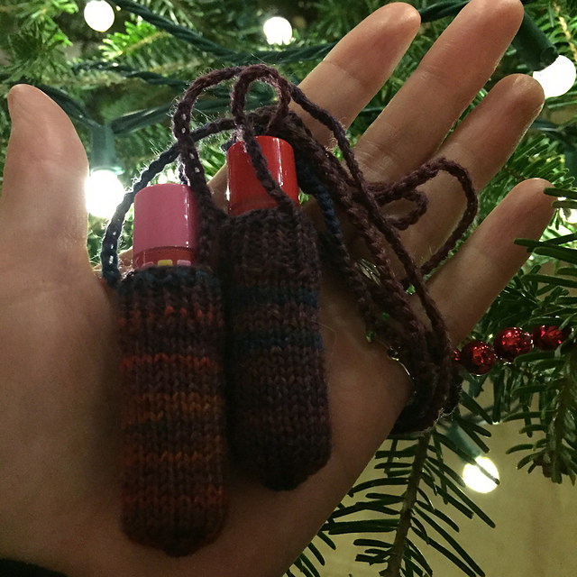 Lip gloss / chapstick holder necklace
