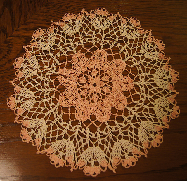 Tulips All Around Doily