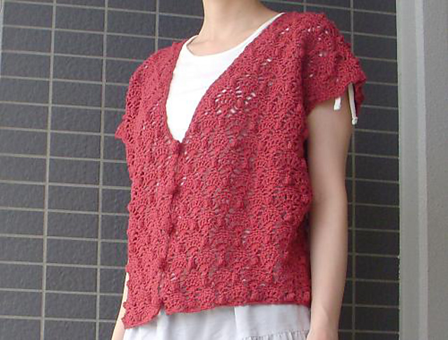 10.Dolman-sleeve Front Opened Vest(ドルマンスリーブの前あきベスト)