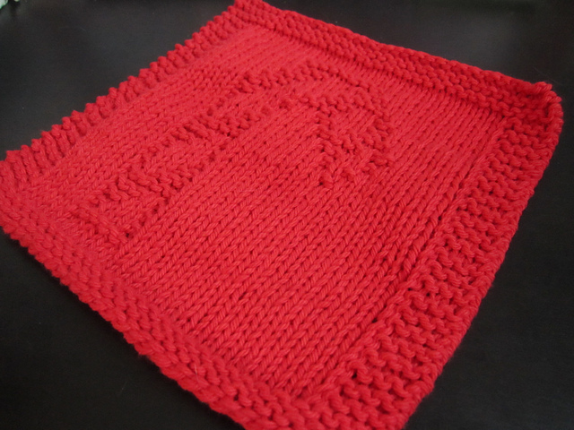 Candy Cane Dishcloth