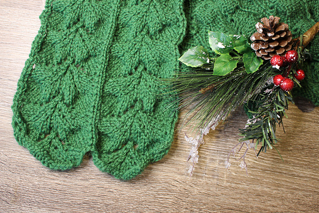Fiona Foliage Leaf Lace Scarf
