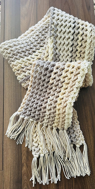Frosted Peaks Scarf