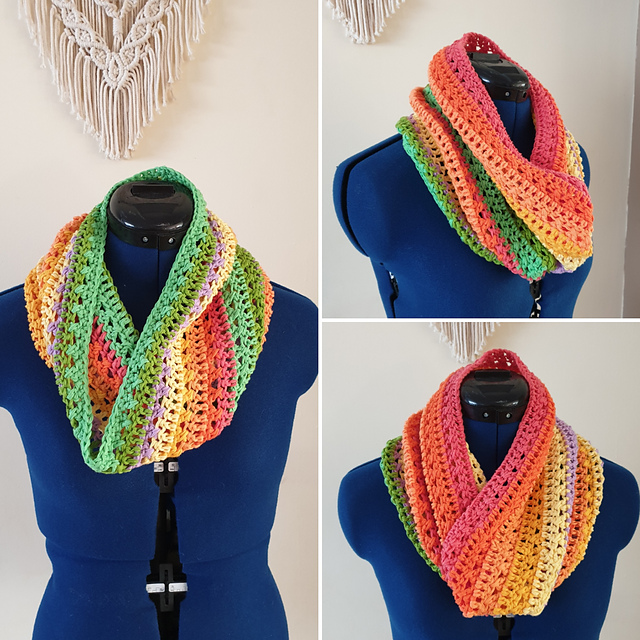 Autumn Rainbow Cowl