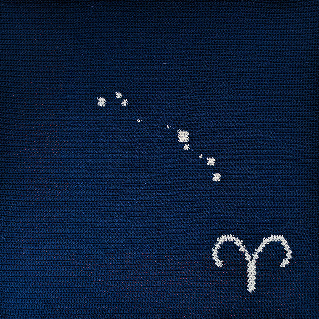 Aries Zodiac Constellation Blanket