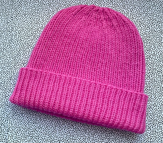 Easy Knit Ribbed Hat