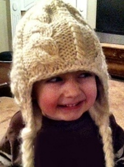 Cable Earflap Hat