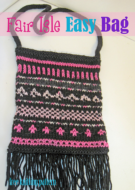 Easy Fair Isle Bag