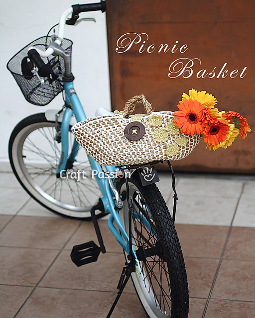 Floral Picnic Basket