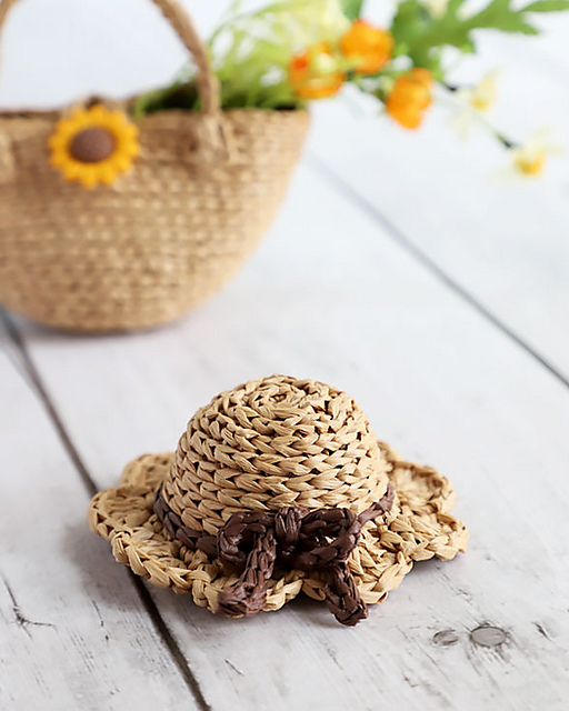 Mini Sun Hat For Doll
