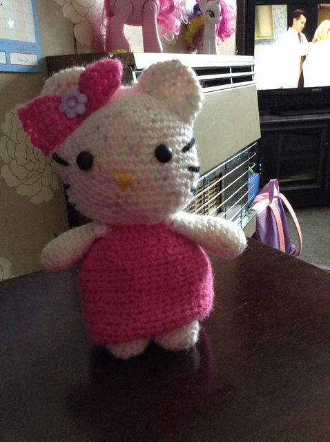 Amigurumi Crocheted Kitty Large
