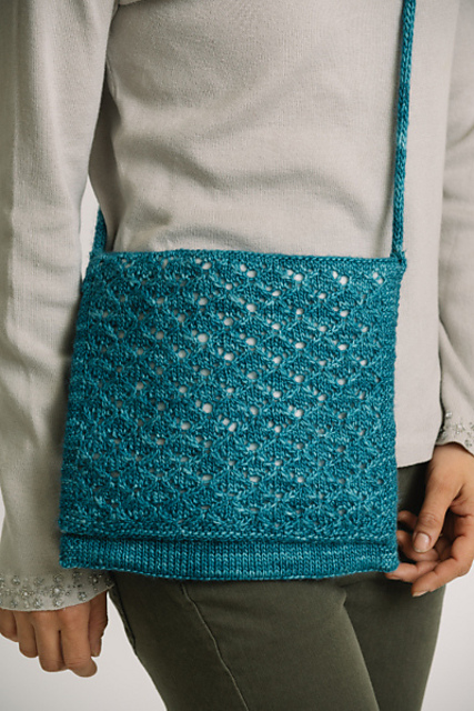Blue Echeveria Shoulder Bag