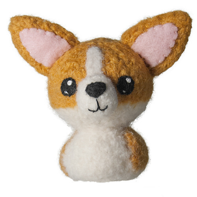 Felted Knit Corgi
