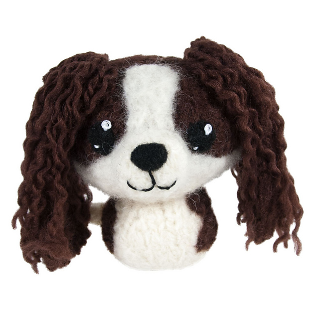 Felted Knit King Charles Spaniel Dog