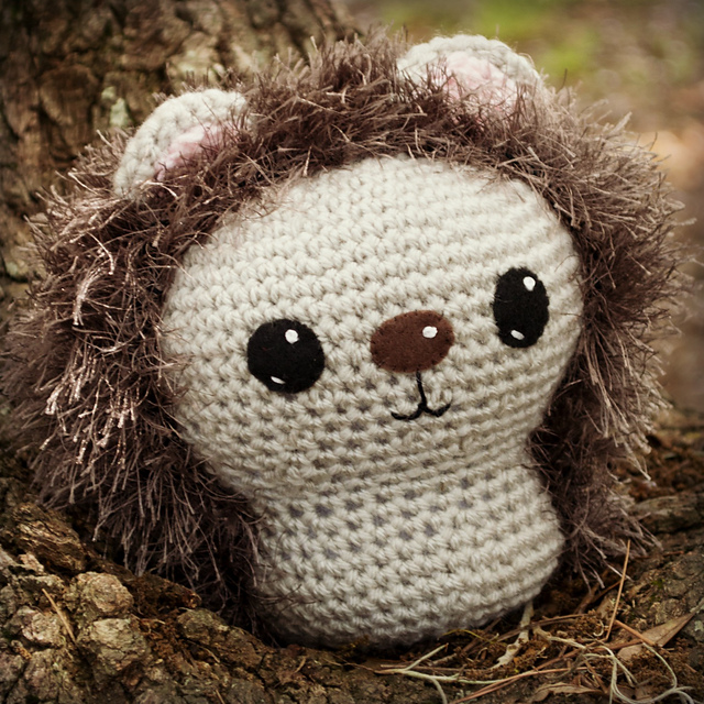 Crochet Hedgehog, 8 inch