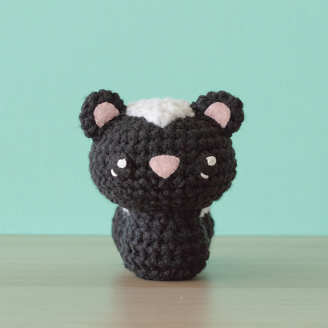 Crocheted Skunk