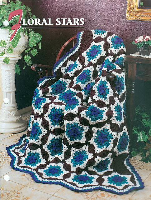 Floral Stars Afghan