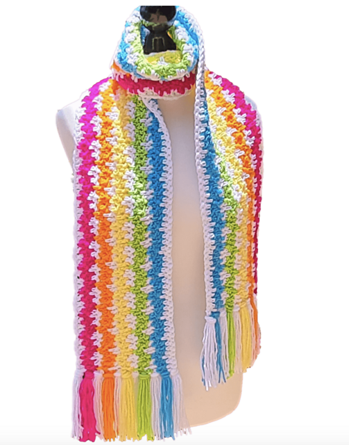 Speedy Granny Ruth Rainbow Scarf