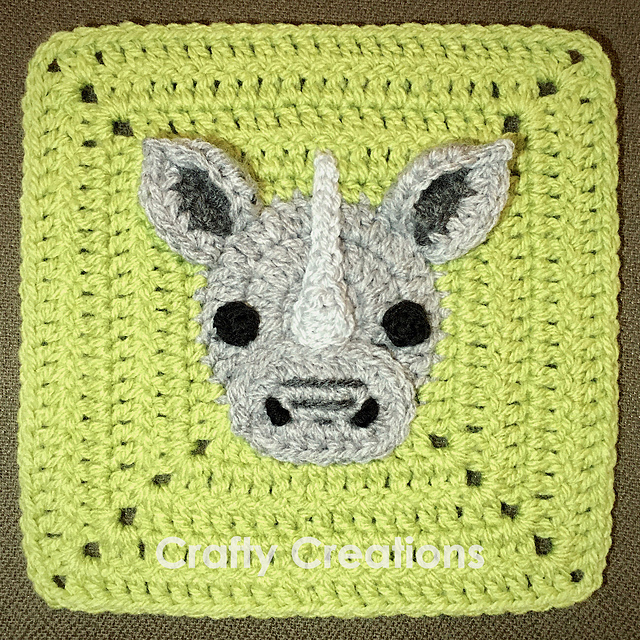 Rhinoceros Granny Square