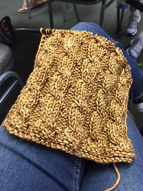 Cables on Both Sides Scarf