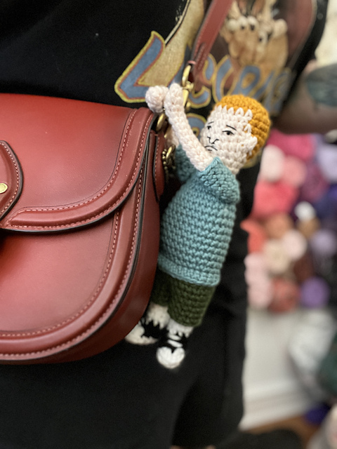 Bobby Hill Purse Hanger Amigurumi