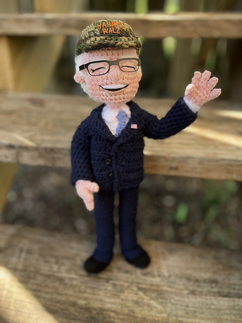 Tim Walz Doll Amigurumi