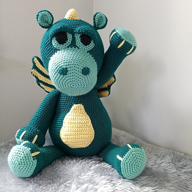 Crochet Snuff the Baby Dragon