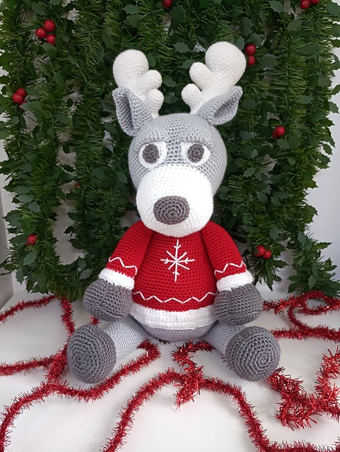 Crochet Reindeer Blitzen
