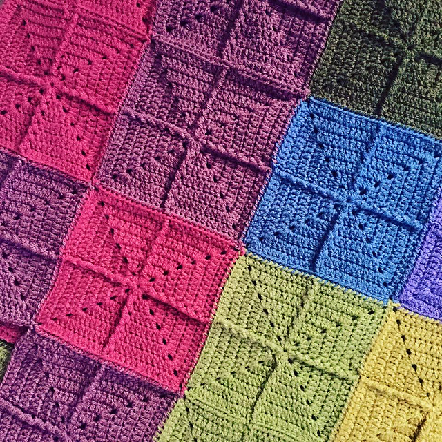 Temperature blanket diamonds