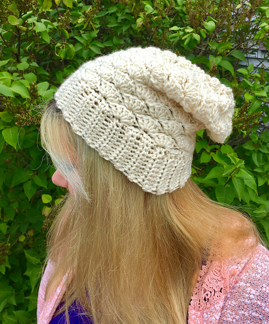 Seashell Slouchy Hat